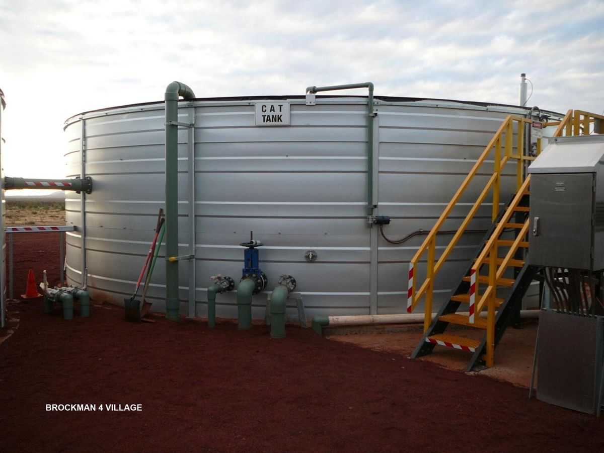 Brockman 4 Village – storage tank and access stair